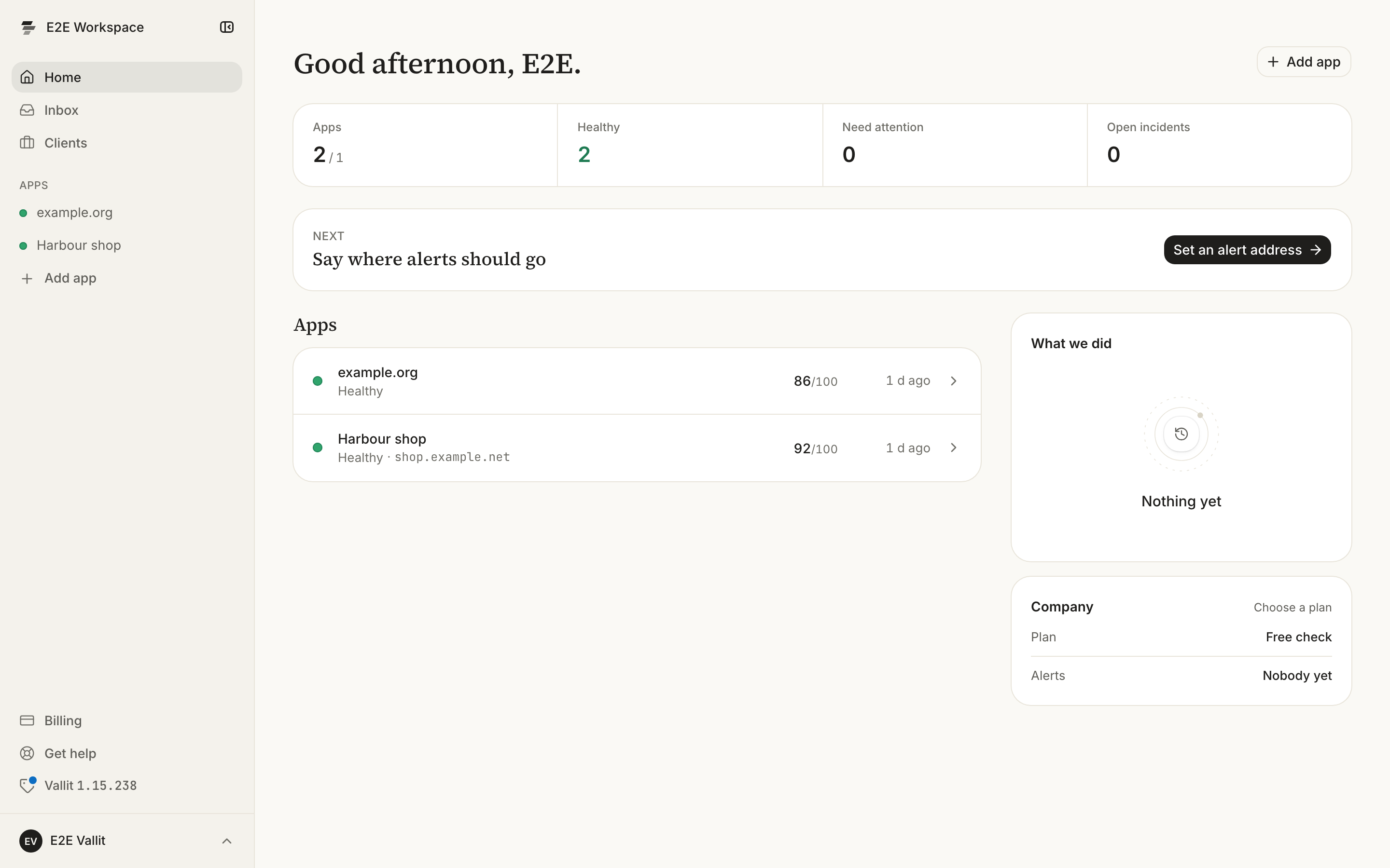 The foot of the sidebar, with the version button as the last row above the account (1).